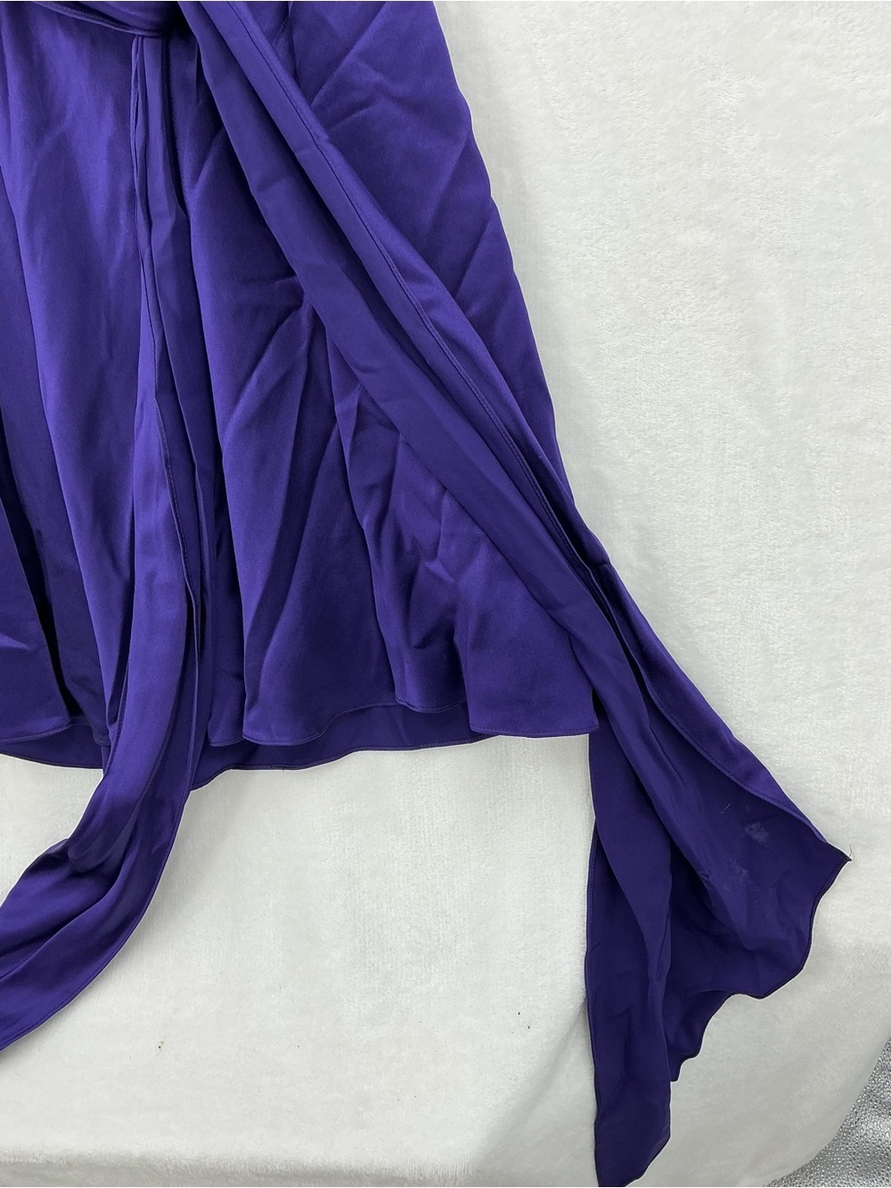NWT 100% silk Marc Bouwer Purple Midi Dress 0158 - Picture 11 of 11